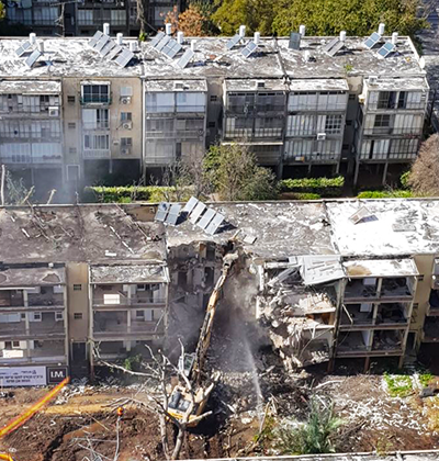 פינוי בינוי ברחוב ערבי נחל בגבעתיים / צילום: יחצ