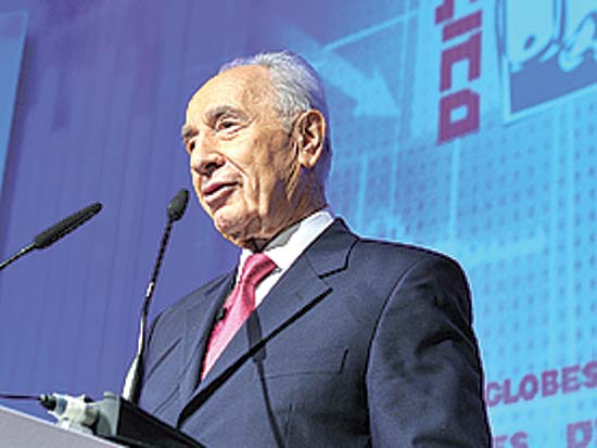 נשיא המדינה, שמעון פרס, ועידת ישראל לעסקים דצמבר 2010