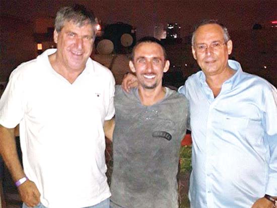 איציק רוכברגר, גיא קלנר, יורם באומן, יום הולדת 40 לקלנר / צילום: יחצ איציק רוכברגר, גיא קלנר, יורם באומן, יום הולדת 40 לקלנר / צילום: יחצ