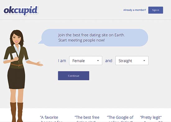 האתר של OkCupid