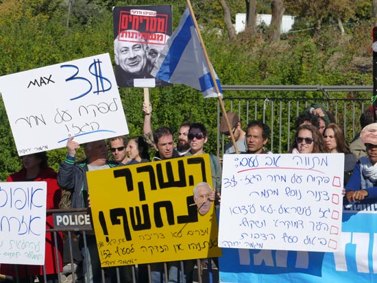 הפגנה נגד מתווה הגז / צילום: אוריה תדמור