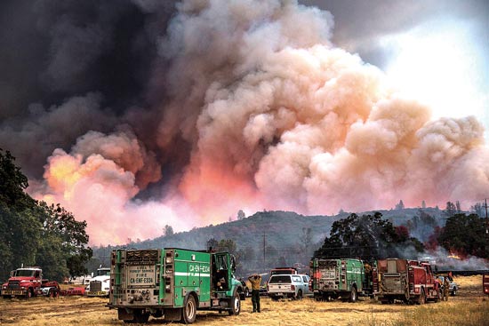 שריפות במחוז לייק קליפורניה/ צילום: רויטרס