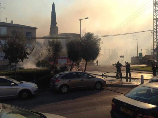 שריפה, חיפה, רוממה / צילום: מירב שרוט
