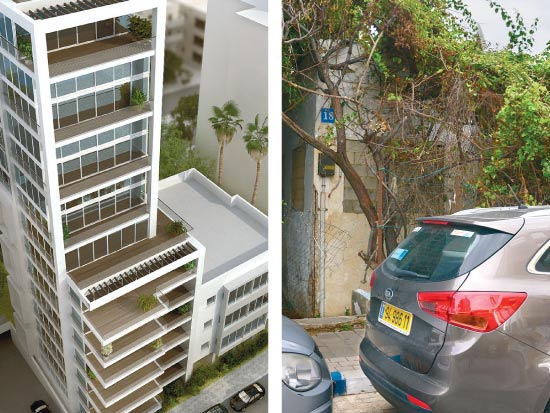 מגדל הרופאים, ת"א. המגרש ו הדמיית המבנה / צילום: תמר מצפי ויח"צ מגדל הרופאים, ת"א. המגרש ו הדמיית המבנה / צילום: תמר מצפי ויח"צ