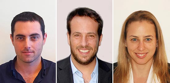 מורן שוסטר בעלים, רועי ביינהורן מנכ``ל ובעלים ומשה פלור מנהל פיתוח עסקי / צילום: יח``צ מורן שוסטר בעלים, רועי ביינהורן מנכ``ל ובעלים ומשה פלור מנהל פיתוח עסקי / צילום: יח``צ