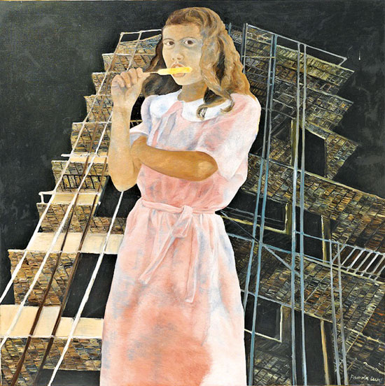 האמנית פמלה לוי היצירה אסקימו לימון אוסף בנק דיסקונט