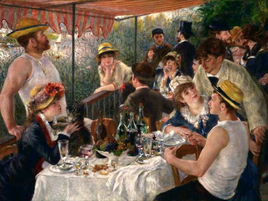הציור "ארוחה בבית הסירות" של רנואר, 1881