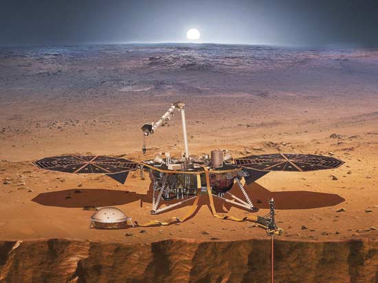 הדמיה של רכב חלל במאדים/ צילום: אתר נאס"א