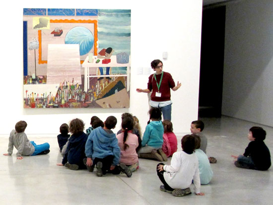 פעילות במוזיאון ת"א לאמנות / צילום: דוברות אגף החינוך של מוזיאון תל אביב