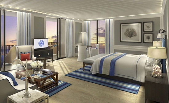 חדר מגורים במלון THE MODANI - LUXURY SPA RESORT  / הדמיה: HBA London
