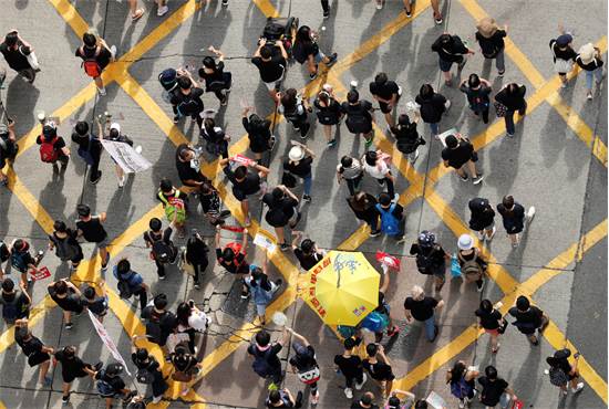 הפגנת ענק נגד מנהיגת הונג קונג / צילום: Jorge Silva, רויטרס