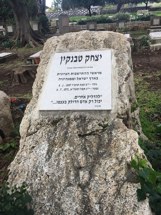 קברו של יצחק טבנקין, מנהיג הקיבוץ המאוחד ואחדות העבודה/ צילום: אורן קנר