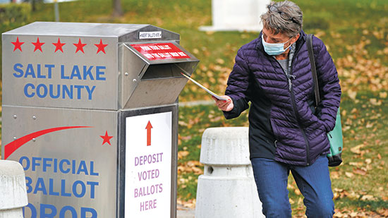 הצבעה בדואר ביוטה, השבוע / צילום: Rick Bowmer, Associated Press