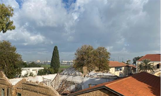 גג היקב ההיסטורי של מקווה ישראל קרס כתוצאה מהגשמים / צילום: המועצה לשימור אתרים