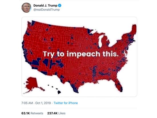 ציוץ של טראמפ / צילום מסך מטוויטר