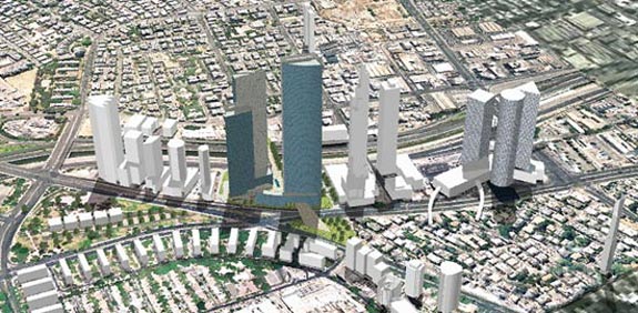 מתחם תנובה בתל אביב / הדמיה: משה צור אדריכלים