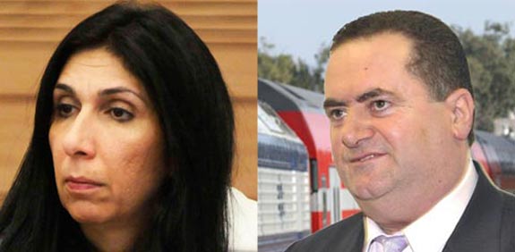 ישראל כץ  גילה אדרעי / צלם: תמר מצפי אוריה תדמור