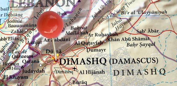 מפה דמשק סוריה / צילום: thinkstock