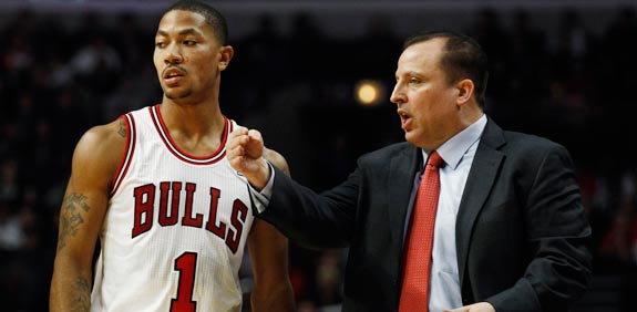 טום טיבודו, דריק רוז, שיקגו בולס, NBA / צלם: רויטרס
