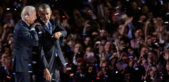 ברק אובמה ג'ו ביידן / צילום: רויטרס