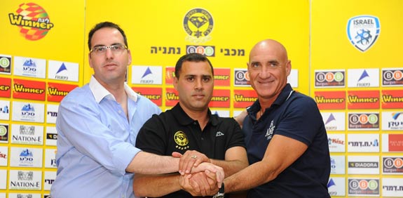 קובי בלדב טל בנין  גיל לב  מכבי נתניה / צלם: אתר מכבי נתניה