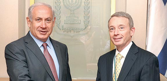 צ'אק דיווידסון בנימין נתניהו / צילום: משה מילנר - לע"מ