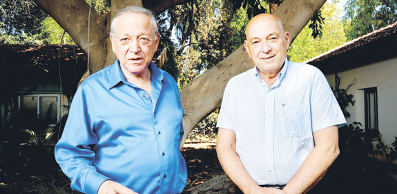 דר אריק כרמון ופרופסור אוריאל לין / צילום:אייל יצהר