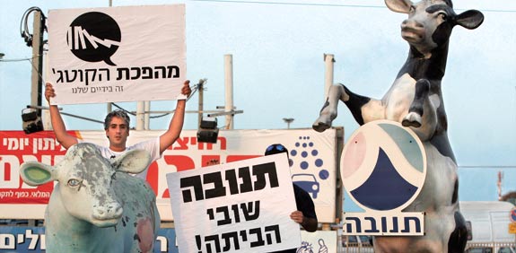 הפגנה נגד תנובה / צלם: רוני שיצר