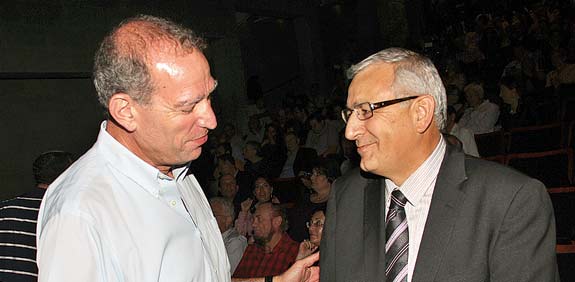 שלמה מור יוסף, גיורא עופר, עמותת "הזנק לעתיד" / צילום: יוסי כהן