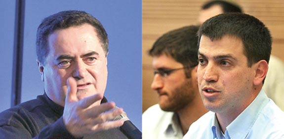 שאול מרידור ישראל כץ / צילום: תמר מצפי אוריה תדמור