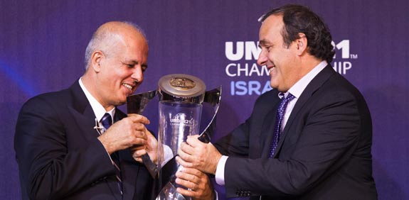 אבי לוזון ומישל פלאטיני / צילום: רויטרס