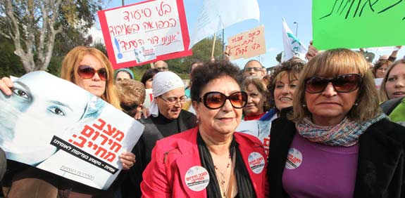 הפגנת האחיות / צילום: אוריה תדמור