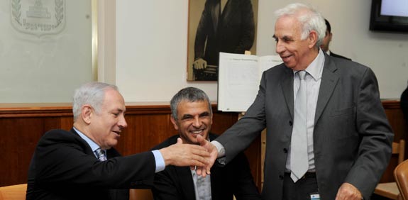 עמוס רולניק משה כחלון בנימין נתניהו / צילום: לע"מ