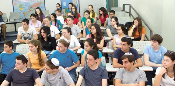 תלמידי מקיף אמי"ת משיכון ד' בבאר שבע / צילום: שלומי יוסף