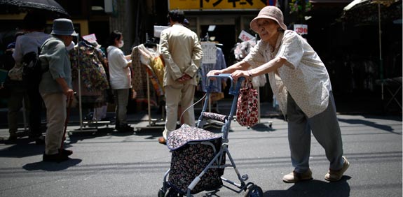 קשישה ביפן / צילום: רויטרס