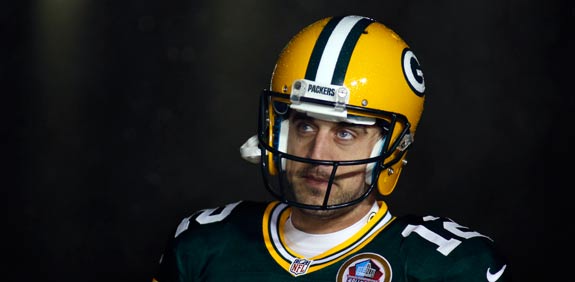 אהרון רודג'רס שחקן קבוצת הפוטבול (NFL) גרין ביי פקרס / צלם: רויטרס