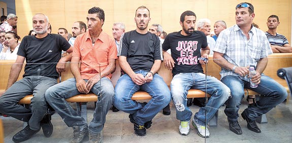 הנאשמים בלינץ' בעדן נתן זאדה / צילום: מורן מעיין