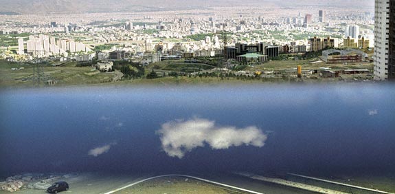 גנים תלויים . צילום של האמנית מהרנה אטאשי מאיראן/  באדיבות אוצר התערוכה