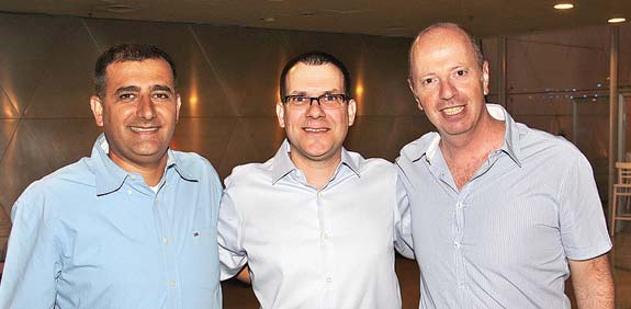טל רבן, תומר סגיס, אלון זמיר, טקס "האריה השואג" 2013 / צילום: יוסי כהן
