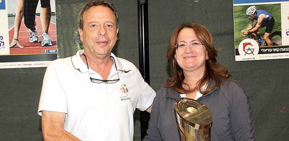 דנה עזריאלי, אמיר פלד, קניוני עזריאלי בשת"פ עם המכביה / צילום: יוסי כהן
