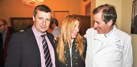 כריסטוף ביגו, דושי לייטרסדורף, סטס מיסז`ניקוב, השקת מסעדת ``פרה על הגג`` / צילום: המכון הצרפתי