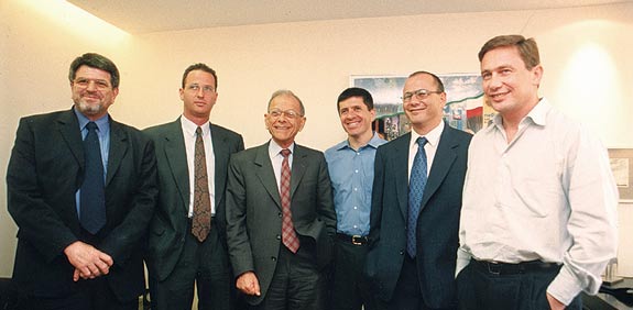 נוחי,דני,דורי, שמואל וגיל דנקנר וצבי מור / צילום: קובי קנטור