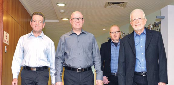 אהוד שילוני נועם רוקח איציק שנידובסקי שמואל לב / צילום: תמר מצפי