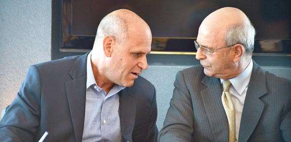 מיקי פדרמן ובצלאל מכליס / צילום: תמר מצפי