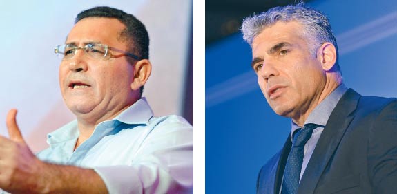 יאיר לפיד עופר עיני / צילום: תמר מצפי
