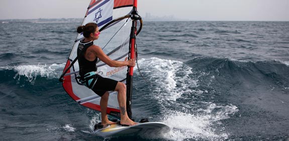 השייטת לי קורזיץ / צלם: רויטרס