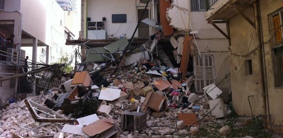 בנין קרס בתל אביב /  צילום: גולן ראשון דוברות מדא