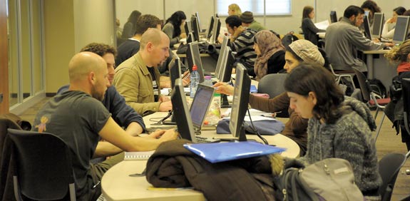 סטודנטים באוניברסיטה / צילום: איל יצהר