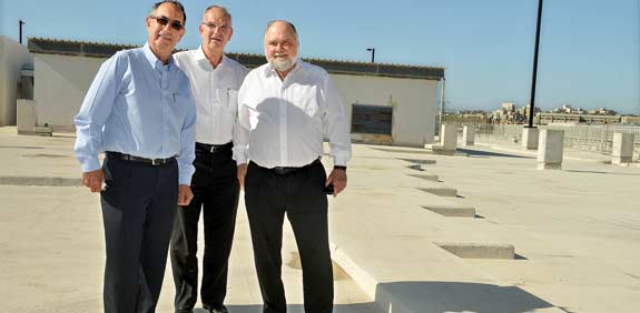 איתן סורוקה שמשון הראל ואורי דורי / צילום: איל יצהר