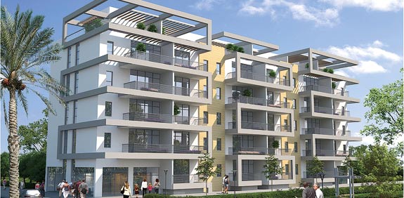 בנין ברחוב אבן גבירול בתל אביב / הדמיה: דני שמש 3D Design